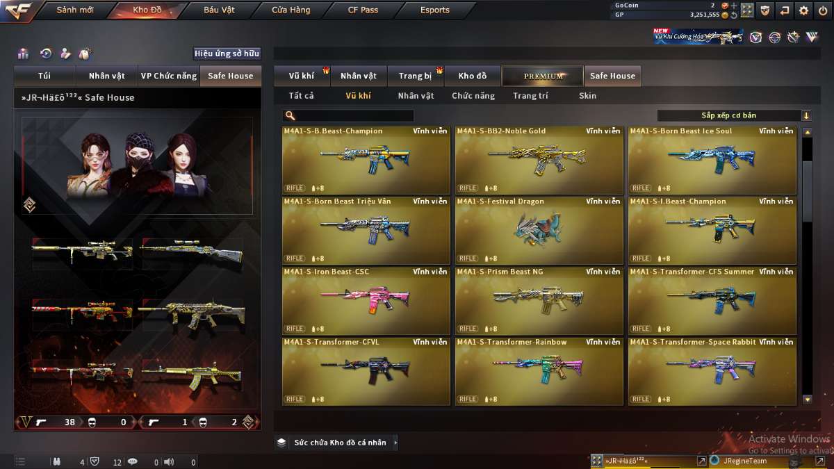 shop acc cf uy tin gia re